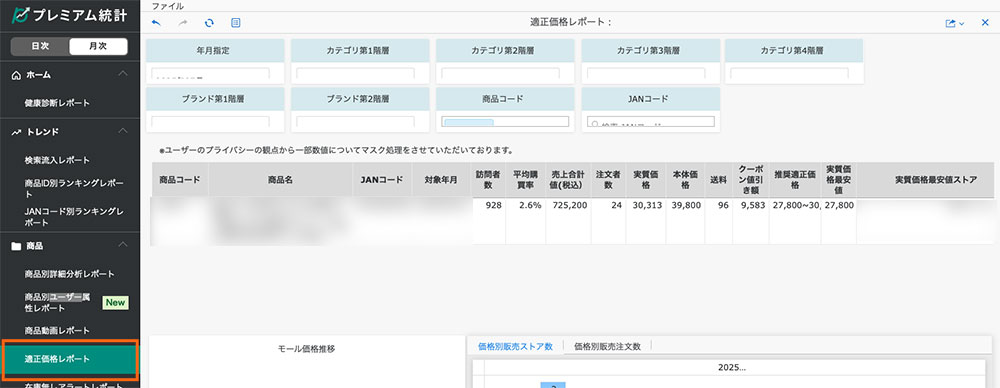 【適正価格レポート】